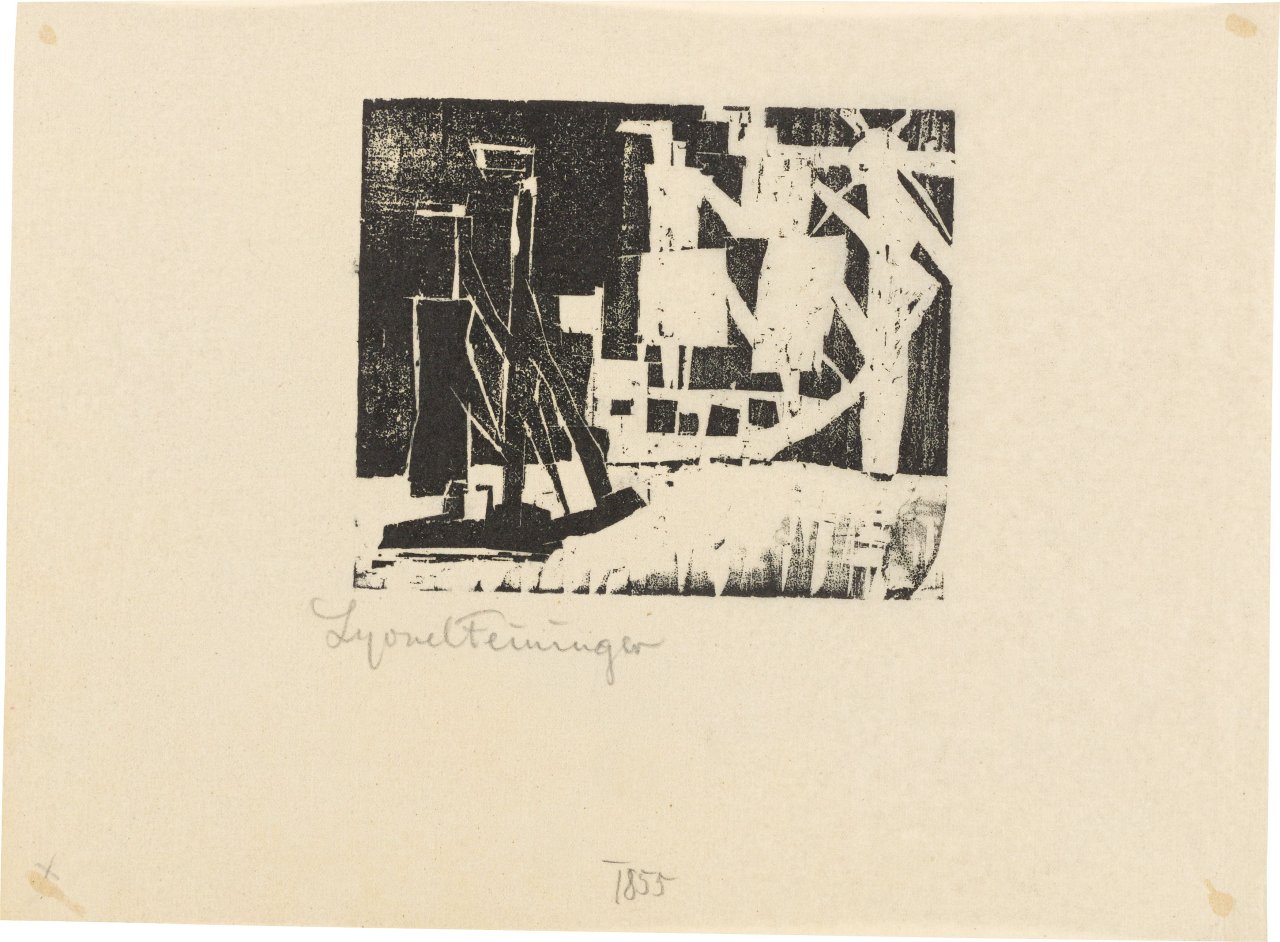 This picture shows the following artwork: Lyonel Feininger. „Schiffe und Sonne, 4“. 1918.