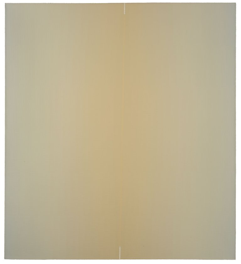 Auf diesem Bild ist das folgende Kunstwerk zu sehen: Johannes Geccelli. „Goldmitte“. 1996.