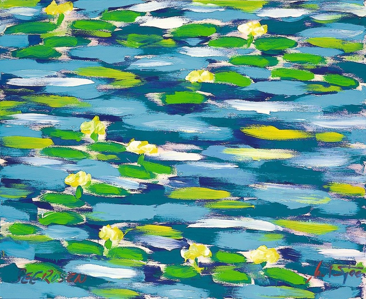 Auf diesem Bild ist das folgende Kunstwerk zu sehen:  Salomé. „Seerosen “. 2006.