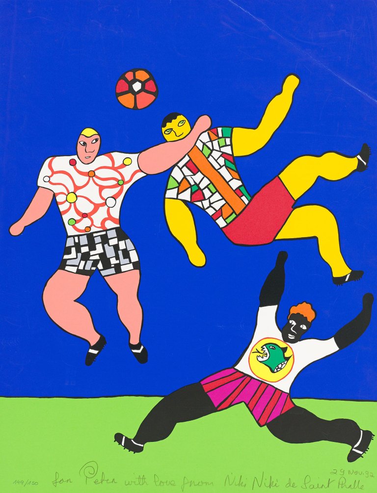 Auf diesem Bild ist das folgende Kunstwerk zu sehen: Niki de Saint Phalle. Football. 1992.