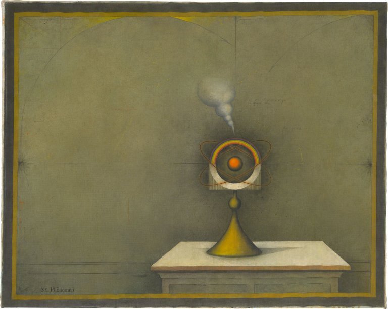 Auf diesem Bild ist das folgende Kunstwerk zu sehen: Friedrich Meckseper. „ein Phänomen“. 1967.