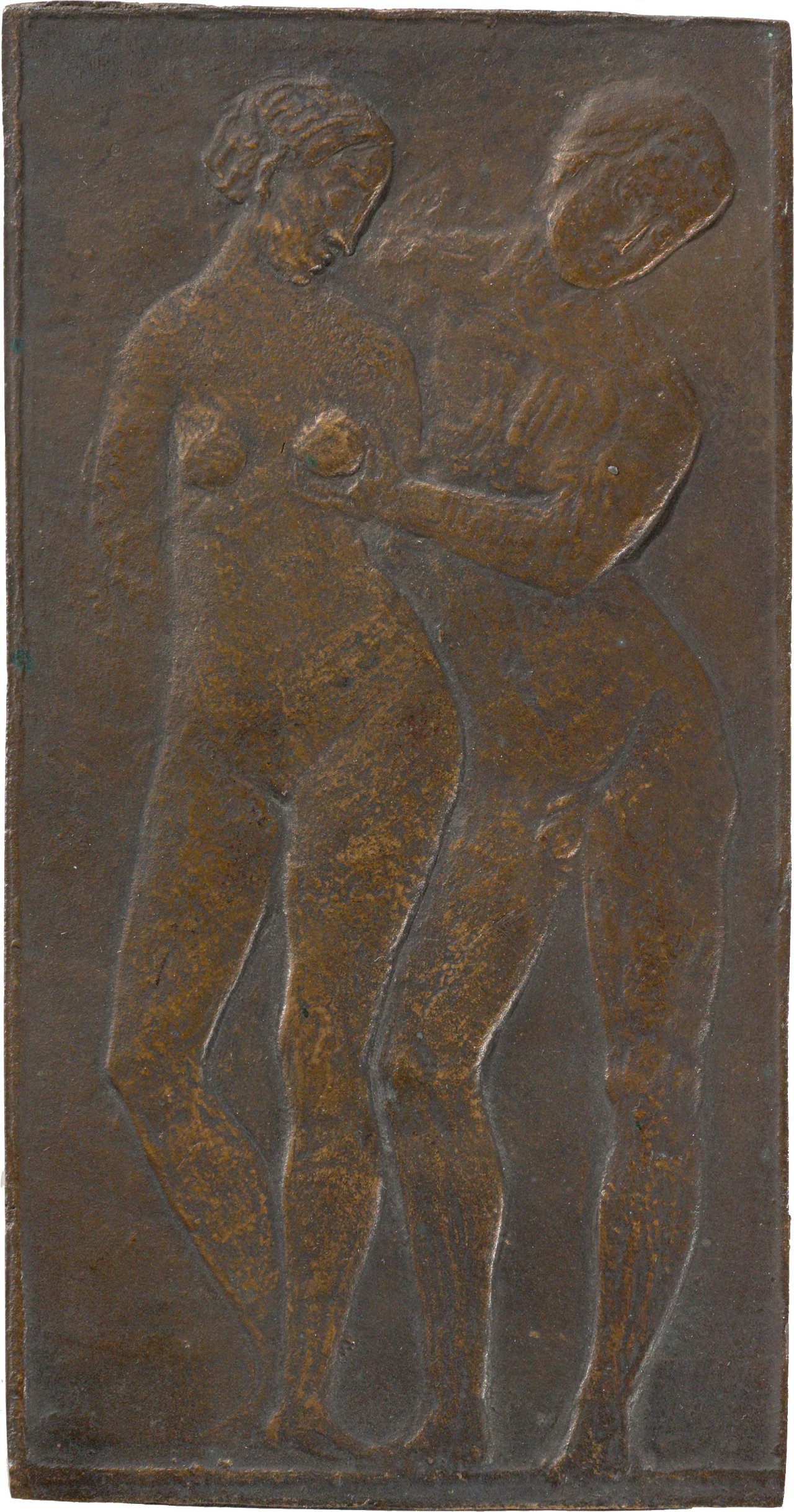Auf diesem Bild ist das folgende Kunstwerk zu sehen: Moissey Kogan. „Stehendes Liebespaar“. Um 1907.