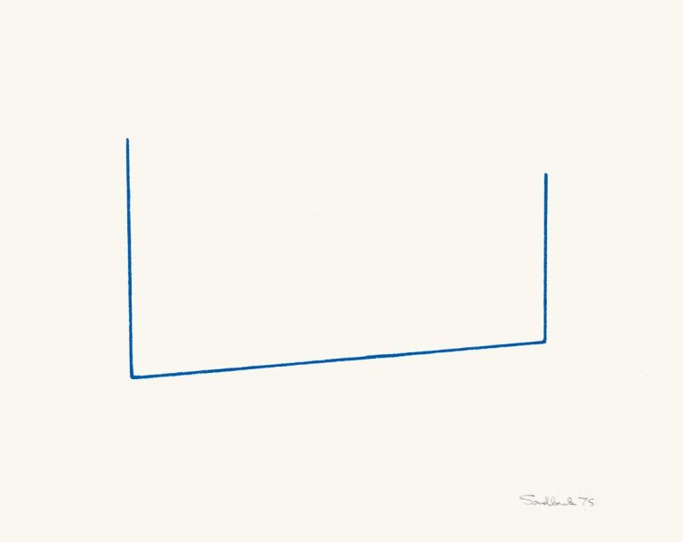 Auf diesem Bild ist das folgende Kunstwerk zu sehen: Fred Sandback. „Serie von 6 Lithographien“. 1975.