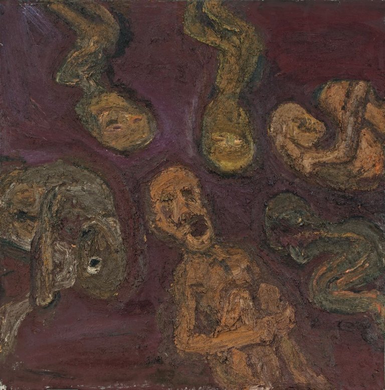 Auf diesem Bild ist das folgende Kunstwerk zu sehen: Gustav Kluge. „Trennung von Kupfer und Gold“. 1986.