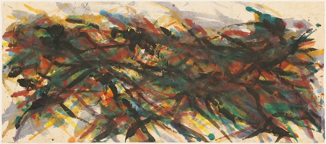 Auf diesem Bild ist das folgende Kunstwerk zu sehen: Max Uhlig. Landschaft. 1984.