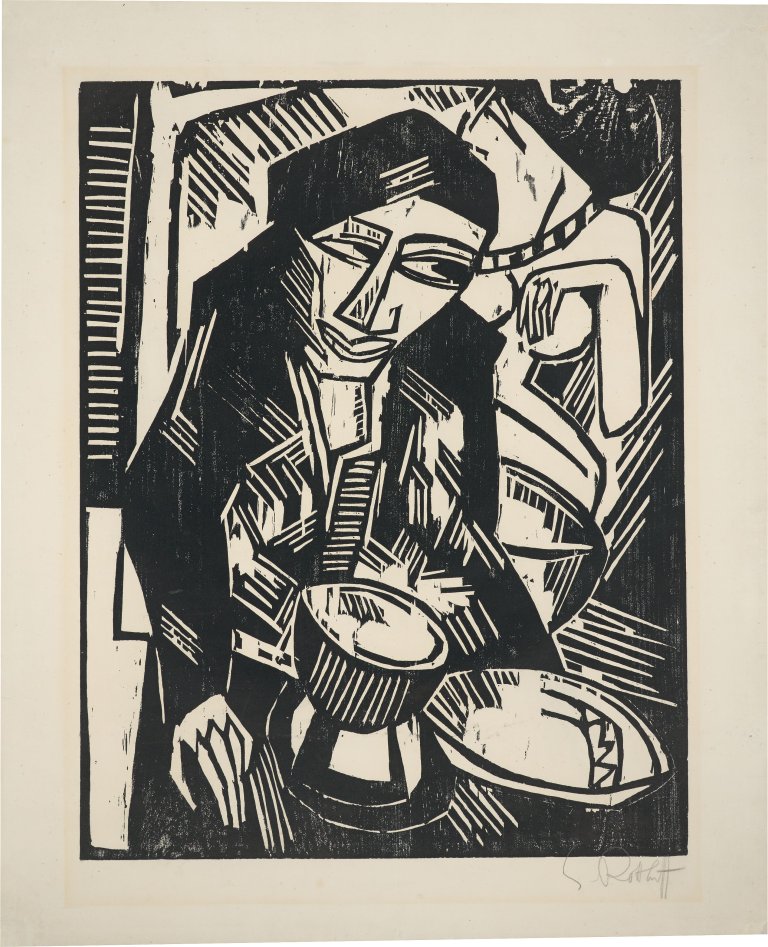 Auf diesem Bild ist das folgende Kunstwerk zu sehen: Karl Schmidt-Rottluff. „Melancholie“. 1914.