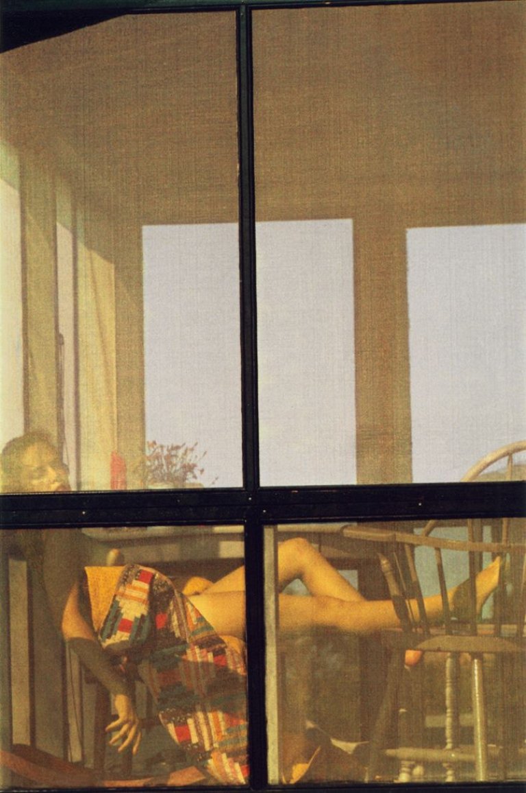 Auf diesem Bild ist das folgende Kunstwerk zu sehen: Saul Leiter. Lanesville. 1958.