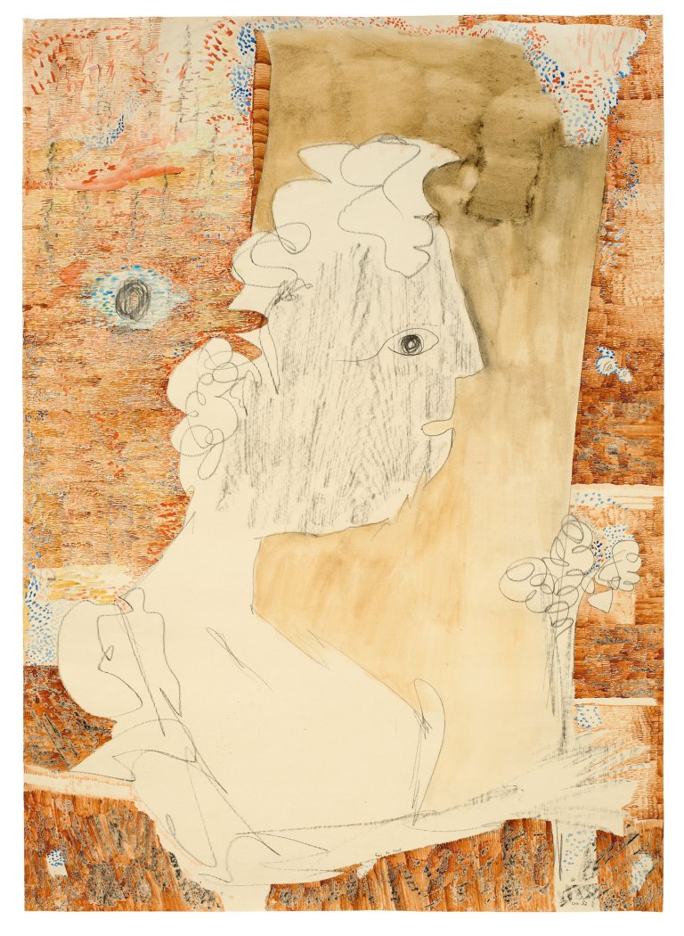 Auf diesem Bild ist das folgende Kunstwerk zu sehen: Gerhard Altenbourg. „Frau Dr. Mock“. 1952.