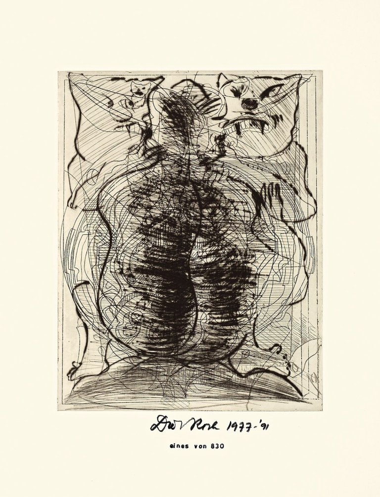 Auf diesem Bild ist das folgende Kunstwerk zu sehen: Dieter Roth. „Komposition I bis V“. 1991.