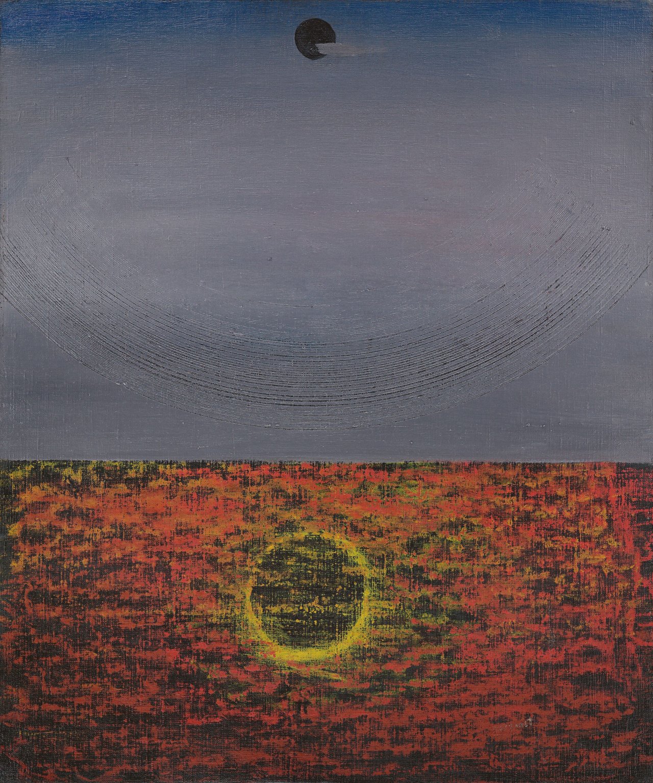 This picture shows the following artwork: Max Ernst. ”Effet de soleil reflété dans l'eau”. 1927/28.