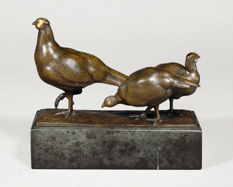 This picture shows the following artwork: August Gaul. „Fasane“. 1908.