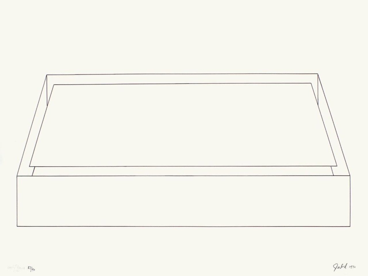 This picture shows the following artwork: Donald Judd. „Untitled“. 1974.