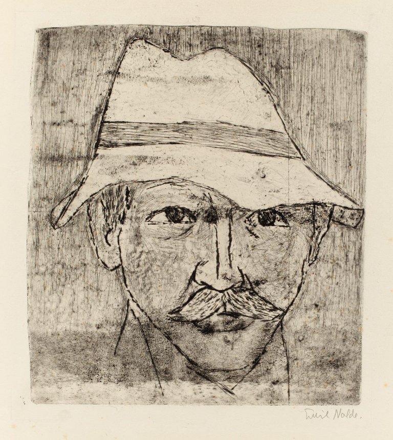 This picture shows the following artwork: Emil Nolde. „Selbstbildnis“. 1911.