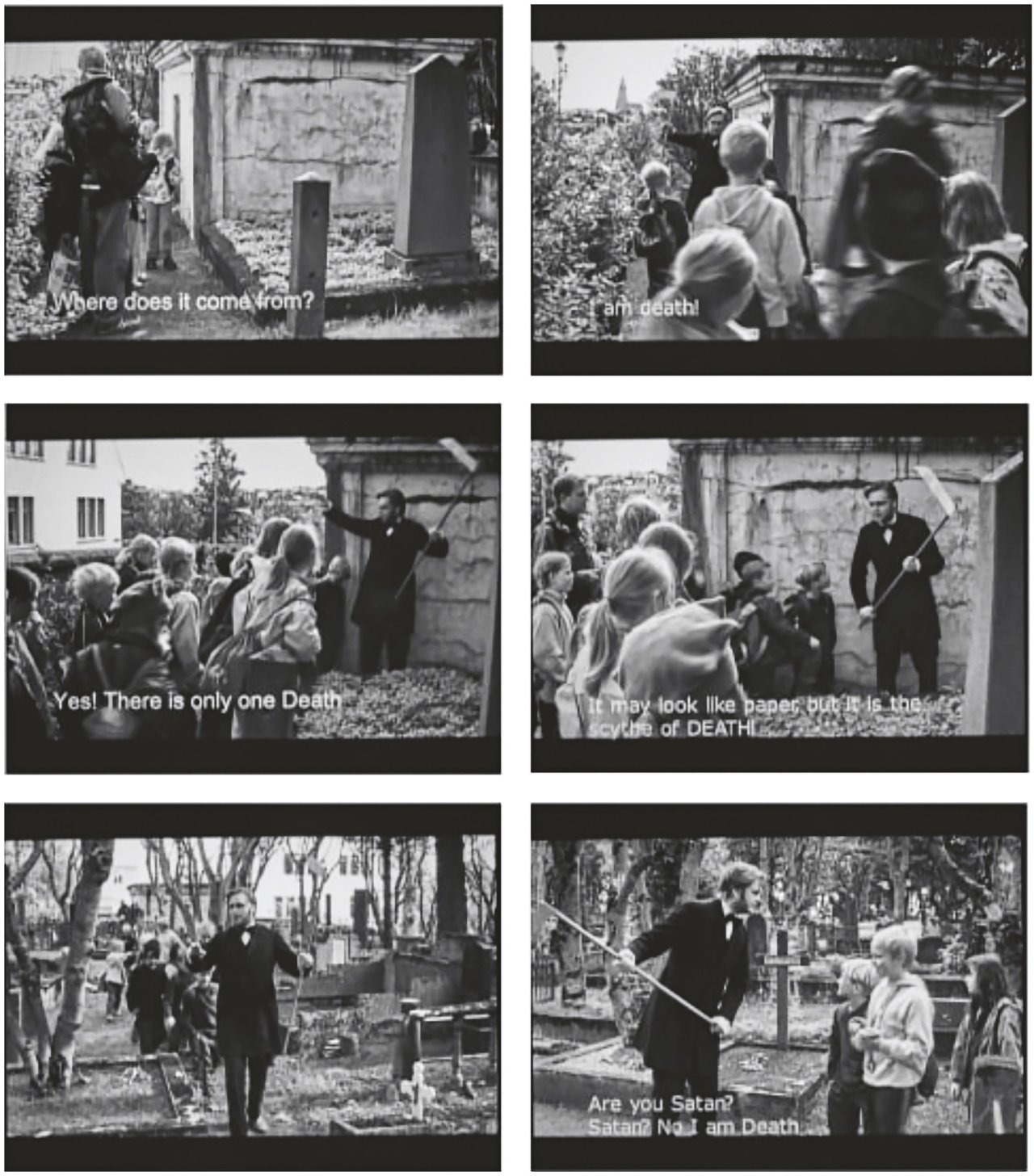 Catalog image of „Death and the Children“. 2002