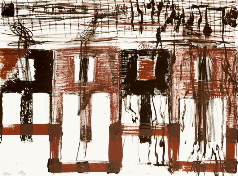 Auf diesem Bild ist das folgende Kunstwerk zu sehen: Per Kirkeby. „Ohne Titel“. 1994.