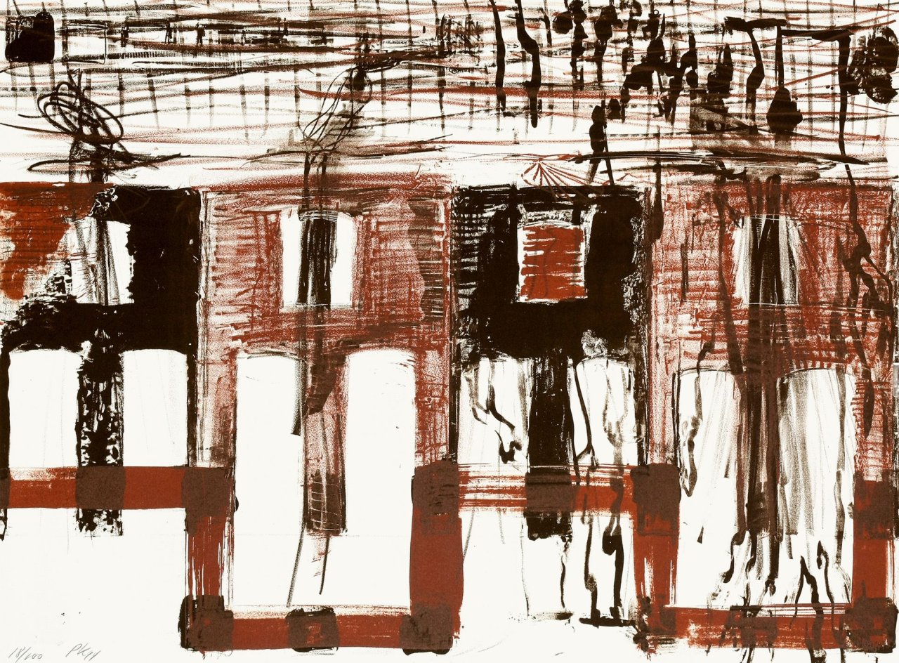Auf diesem Bild ist das folgende Kunstwerk zu sehen: Per Kirkeby. „Ohne Titel“. 1994.