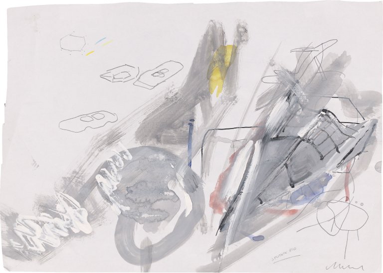 Auf diesem Bild ist das folgende Kunstwerk zu sehen: Olaf Metzel. „Sputnik Bild“. 1980.