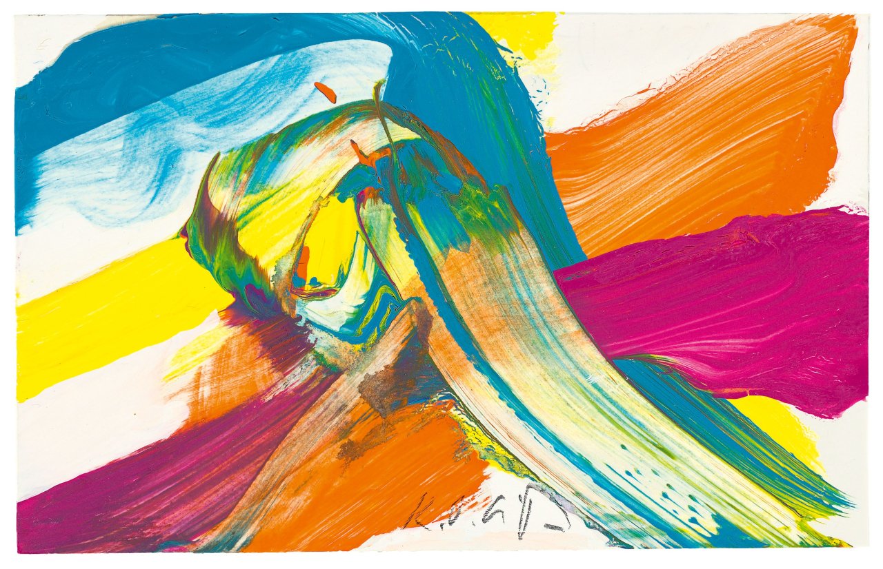 Auf diesem Bild ist das folgende Kunstwerk zu sehen: Karl Otto Götz. „o.T. I-IV“. 2013.