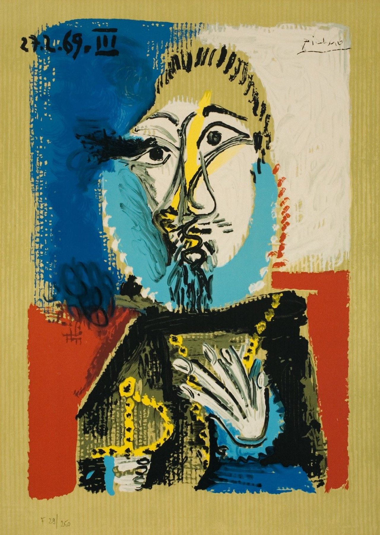 This picture shows the following artwork: After Pablo Picasso. Aus: „Les Portraits imaginaires“. 1969.