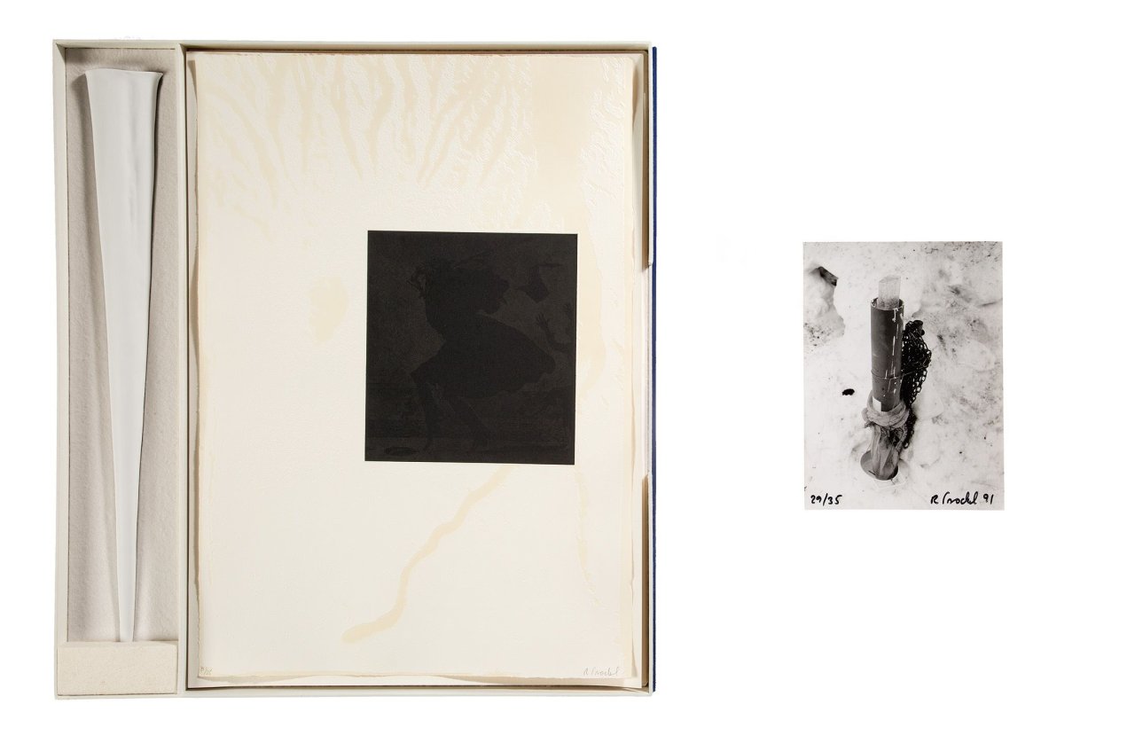 Auf diesem Bild ist das folgende Kunstwerk zu sehen: Rosemarie Trockel. „White Carrot“. 1991.