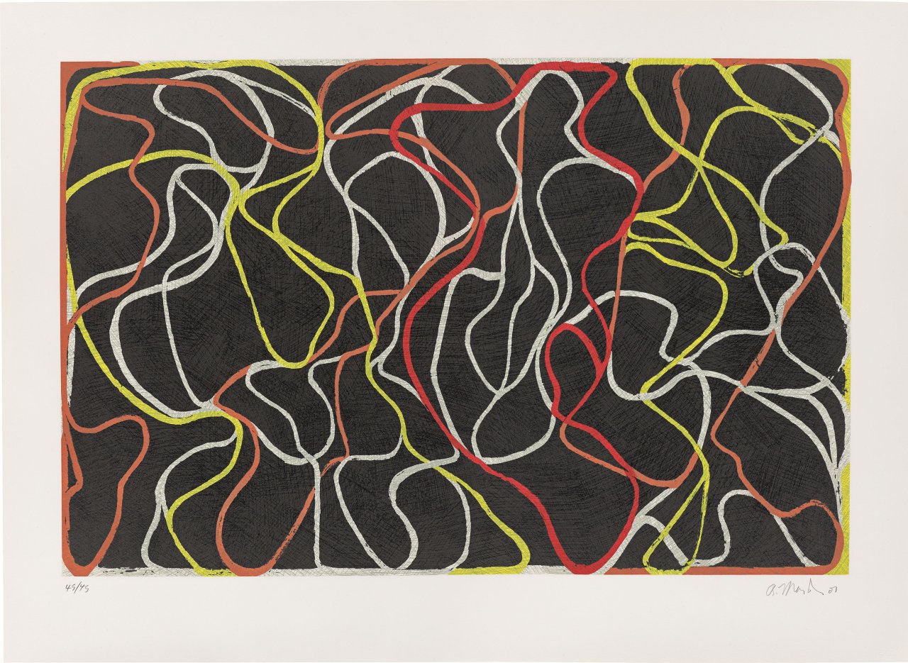 This picture shows the following artwork: Brice Marden. Beyond Eagles Mere 2. 2001.