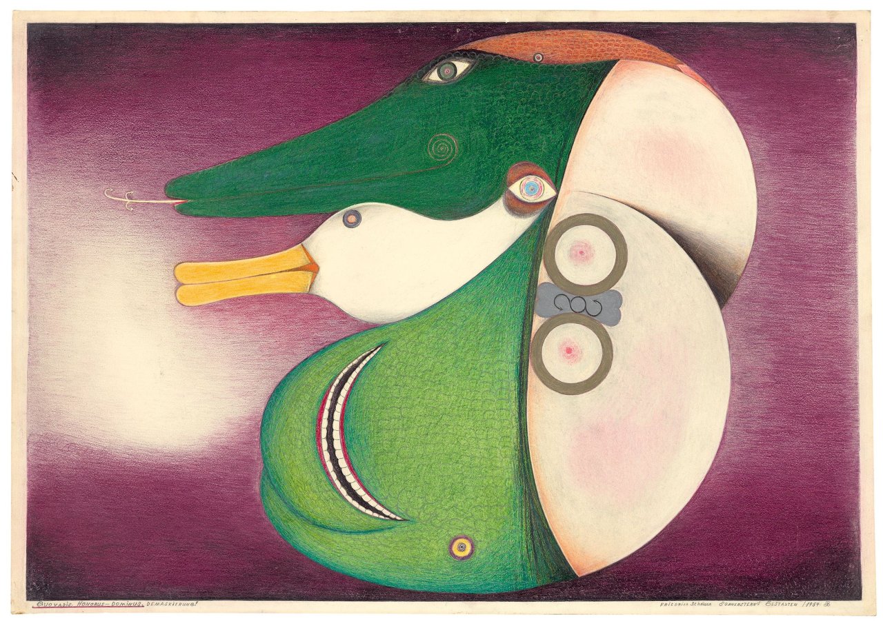 Auf diesem Bild ist das folgende Kunstwerk zu sehen: Friedrich Schröder-Sonnenstern. „Quo Vadis“. 1954.