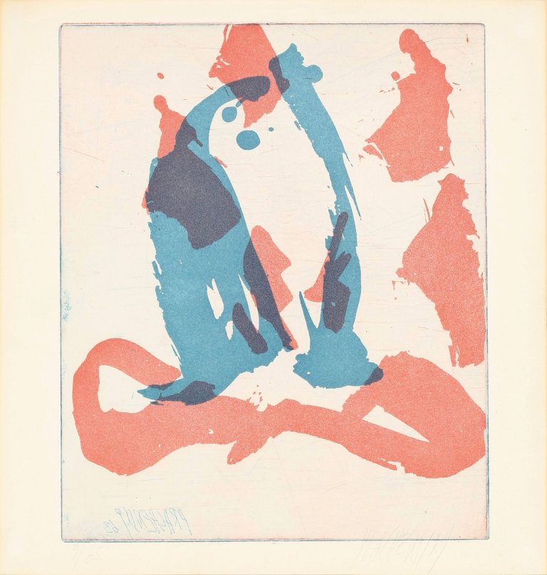 Auf diesem Bild ist das folgende Kunstwerk zu sehen: Markus Prachensky. Ohne Titel. 1963.