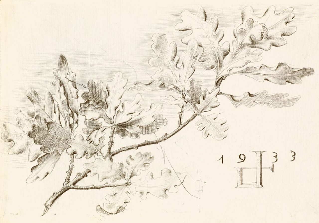 Auf diesem Bild ist das folgende Kunstwerk zu sehen: Otto Dix. „Eichenlaub“. 1933.