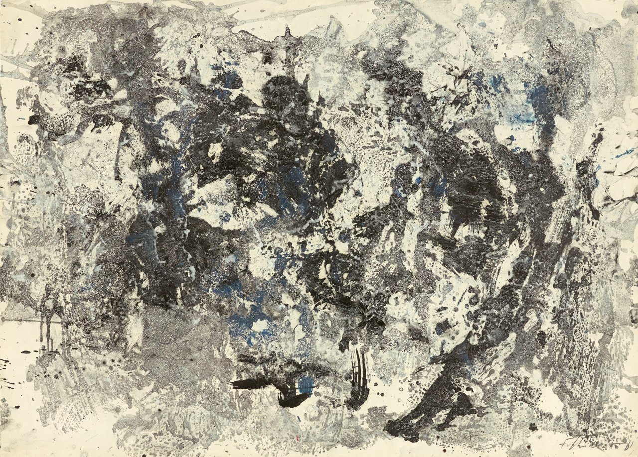 This picture shows the following artwork: Fred Thieler. Untitled. 1961.