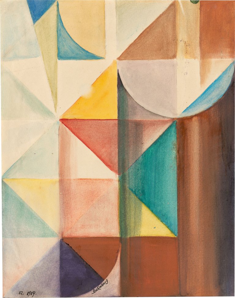Auf diesem Bild ist das folgende Kunstwerk zu sehen: Fritz Stuckenberg. Ohne Titel. 1919.