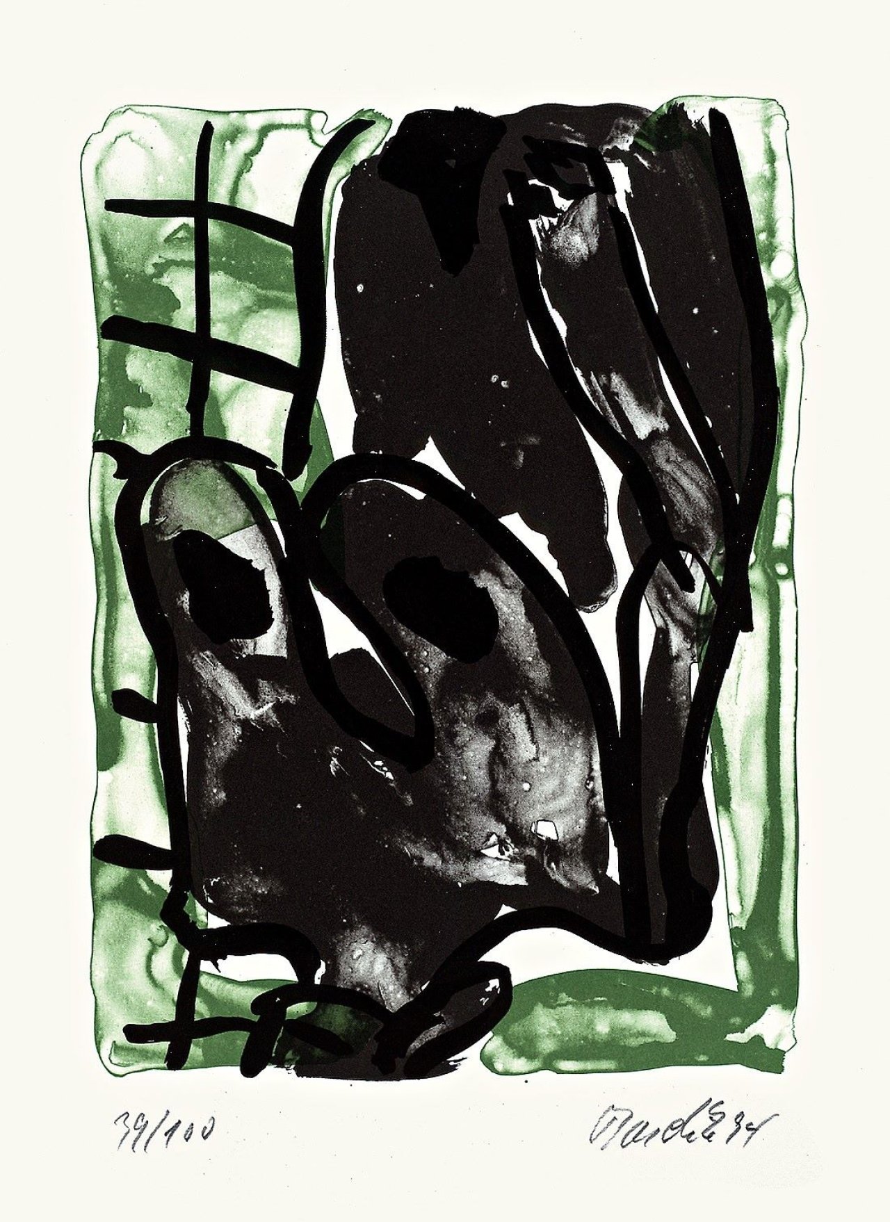 This picture shows the following artwork: Georg Baselitz. Ohne Titel. 1994.