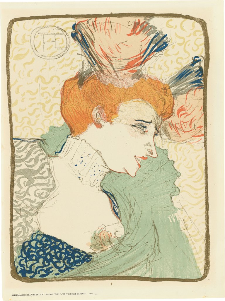 Auf diesem Bild ist das folgende Kunstwerk zu sehen: Henri de Toulouse-Lautrec. „Mademoiselle Marcelle Lender, en buste“. 1895.