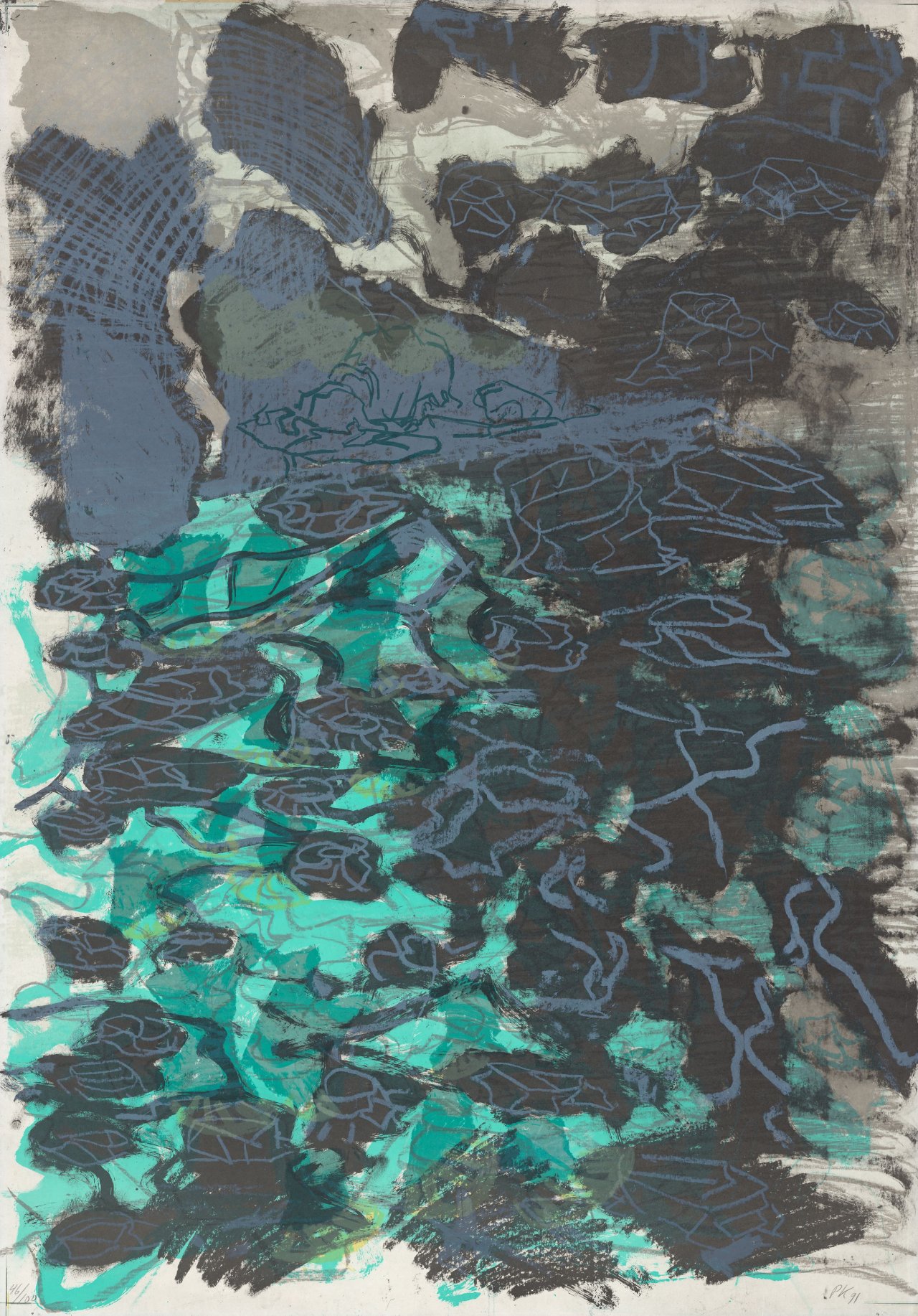 Auf diesem Bild ist das folgende Kunstwerk zu sehen: Per Kirkeby. „Untitled“. 1991.