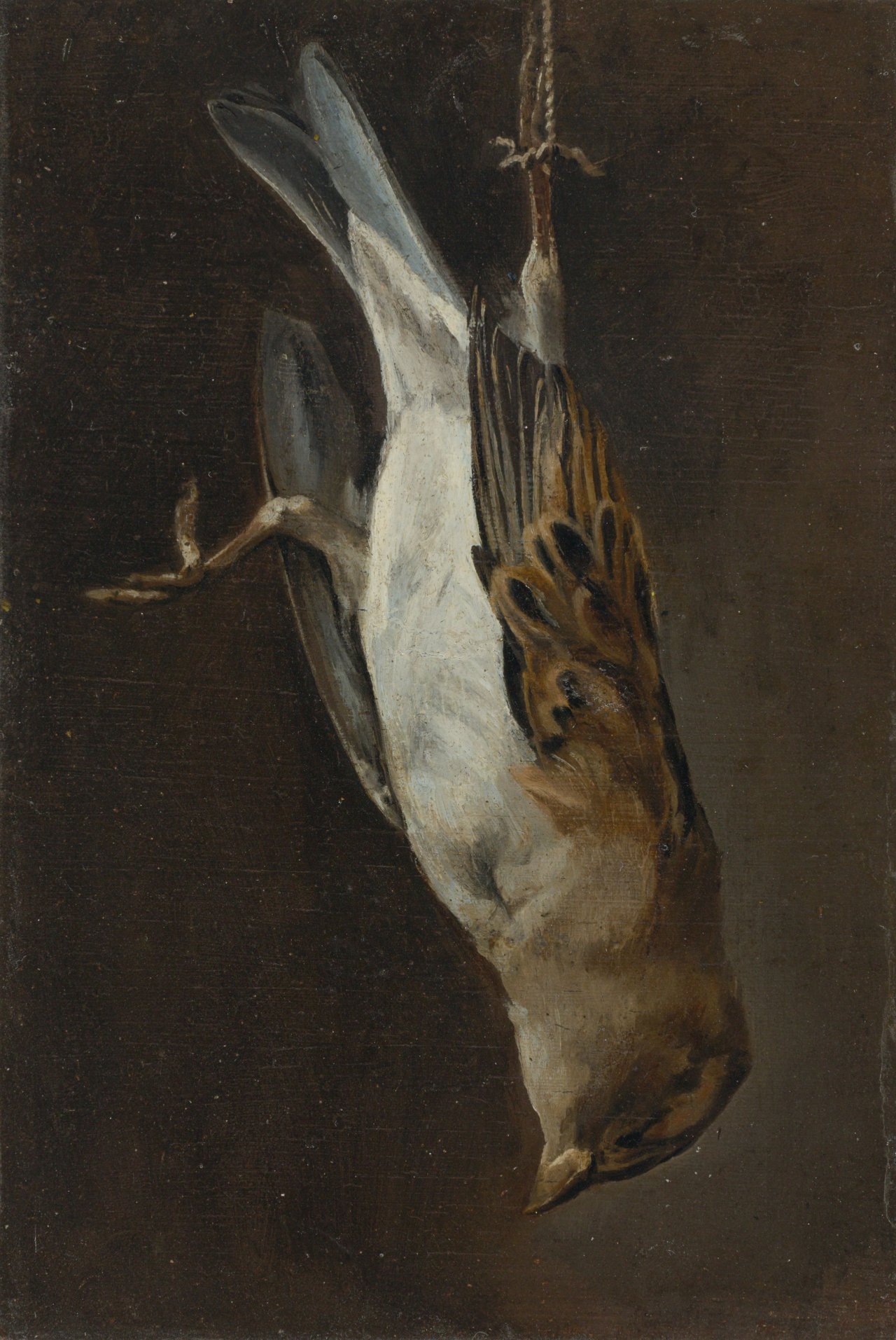 Auf diesem Bild ist das folgende Kunstwerk zu sehen:  Französisch, um 1800. Tod eines Spatzen.
