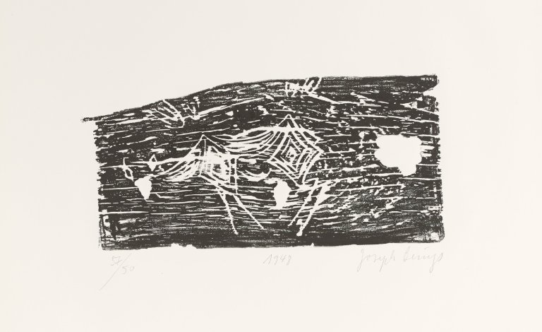 Auf diesem Bild ist das folgende Kunstwerk zu sehen: Joseph Beuys. „Hirschkuh“. 1948/1973/74.