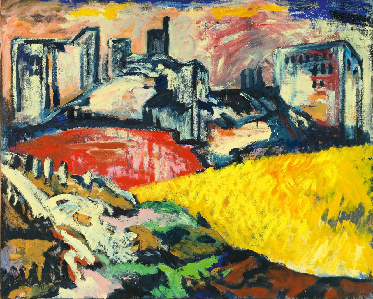 Auf diesem Bild ist das folgende Kunstwerk zu sehen: Bernd Zimmer. „Peißenberg“. 1985.