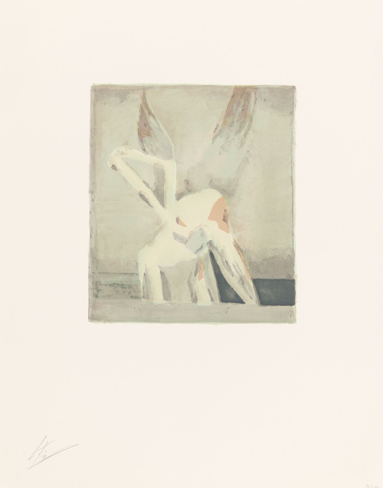 Auf diesem Bild ist das folgende Kunstwerk zu sehen: Luc Tuymans. „Angel“. 2004.