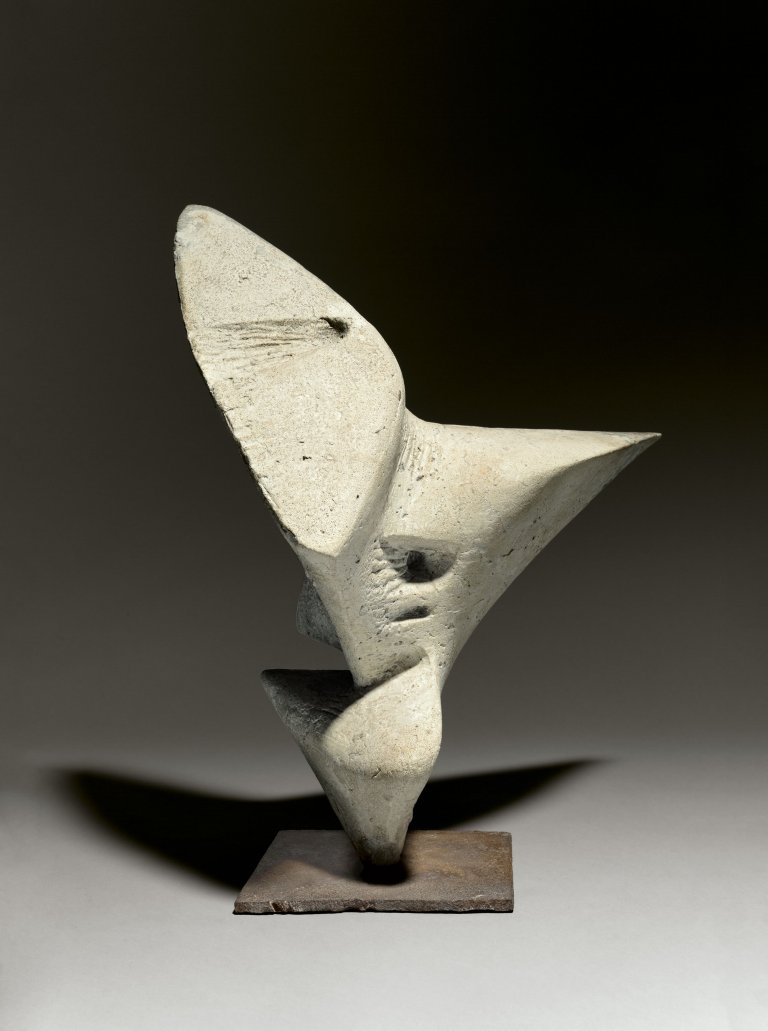 Auf diesem Bild ist das folgende Kunstwerk zu sehen: Bernhard Heiliger. „Sich entwickelnde Form (Maquette)“. 1959.