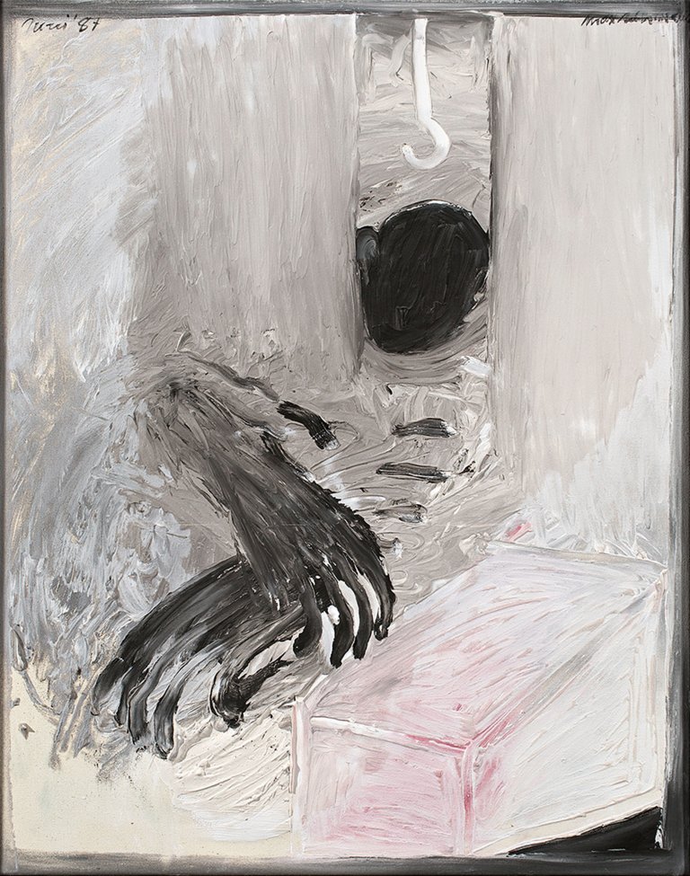 Auf diesem Bild ist das folgende Kunstwerk zu sehen: Max Neumann. Ohne Titel. 1987.