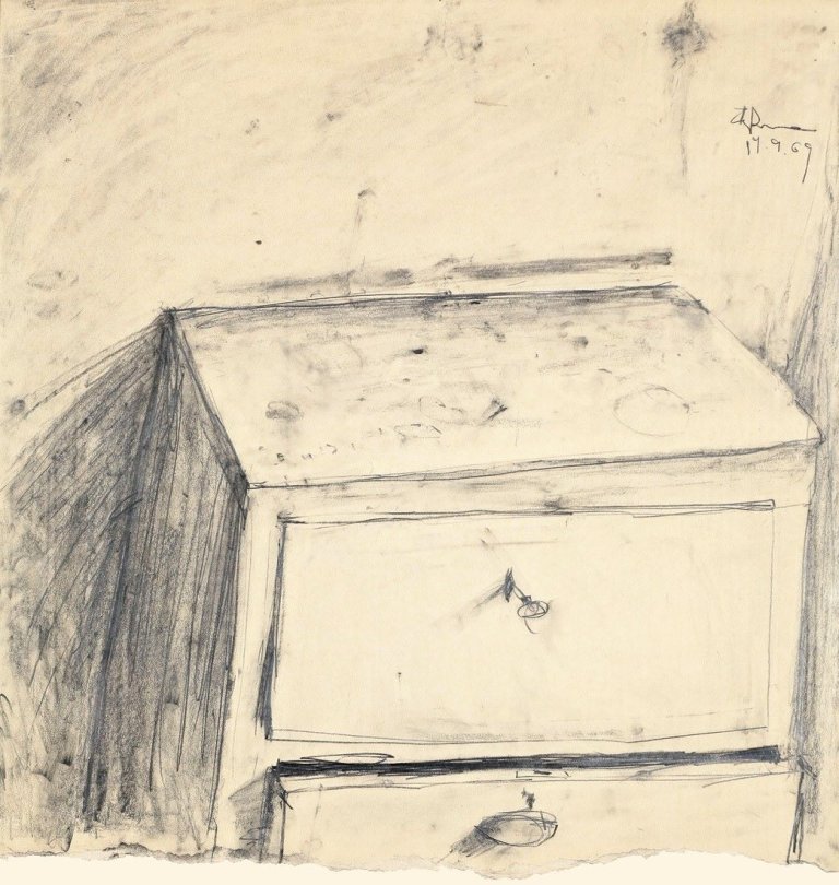 Auf diesem Bild ist das folgende Kunstwerk zu sehen: Klaus Fußmann. Kommode. 1969.