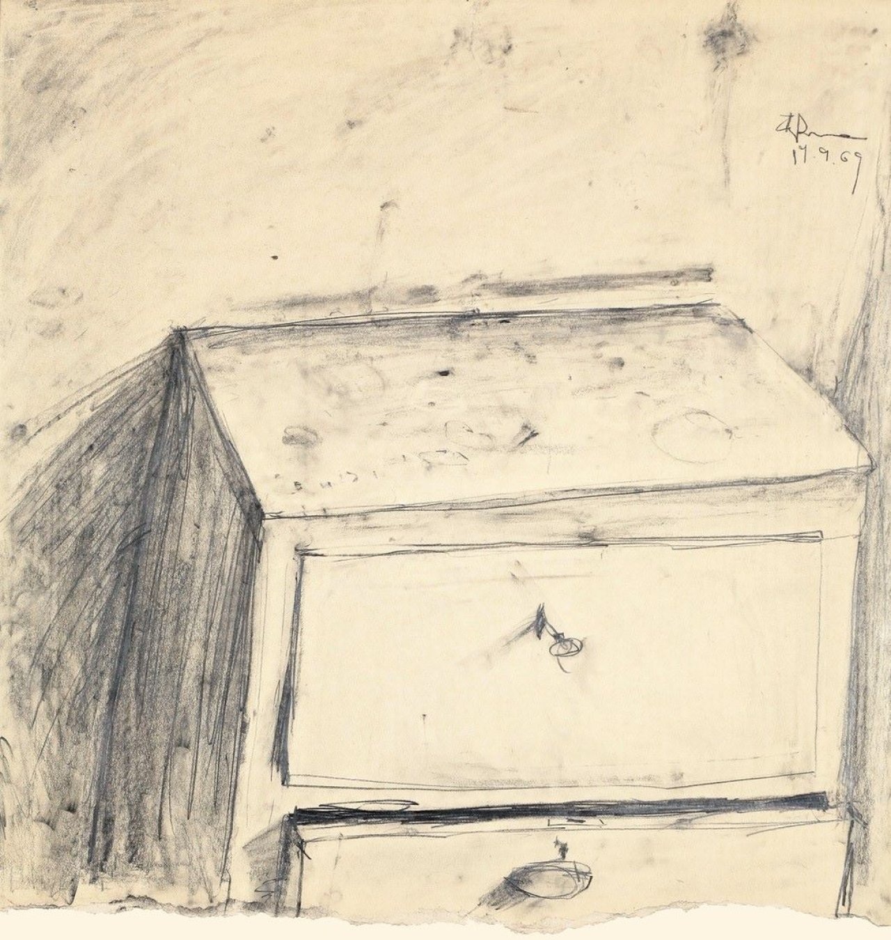 This picture shows the following artwork: Klaus Fußmann. Kommode. 1969.