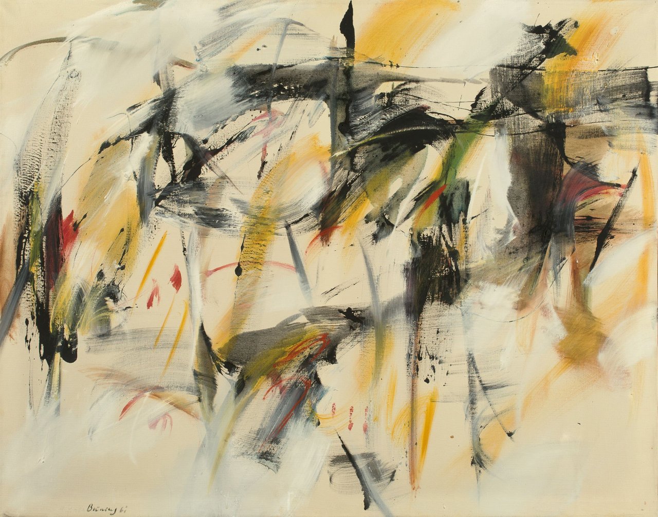 Auf diesem Bild ist das folgende Kunstwerk zu sehen: Peter Brüning. „Nr. 96“. 1961.