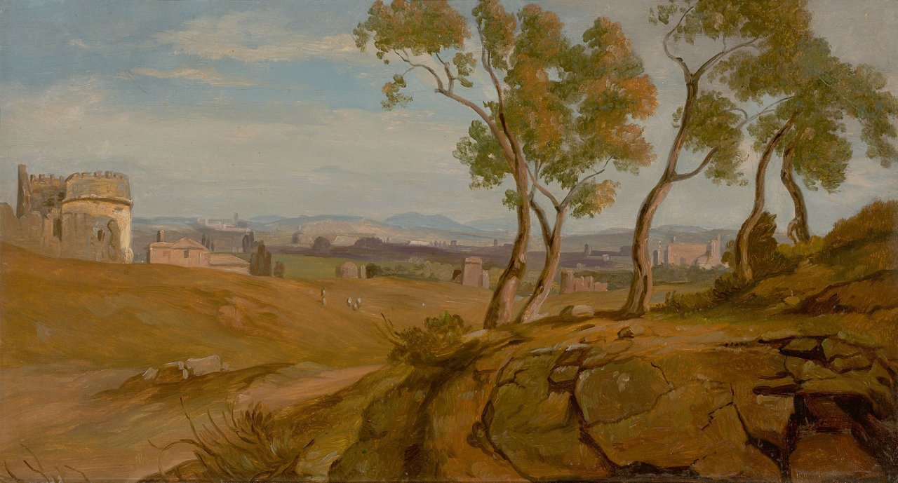 Catalog image of Grabmal der Caecilia Metella, im Hintergrund Rom. Um 1835