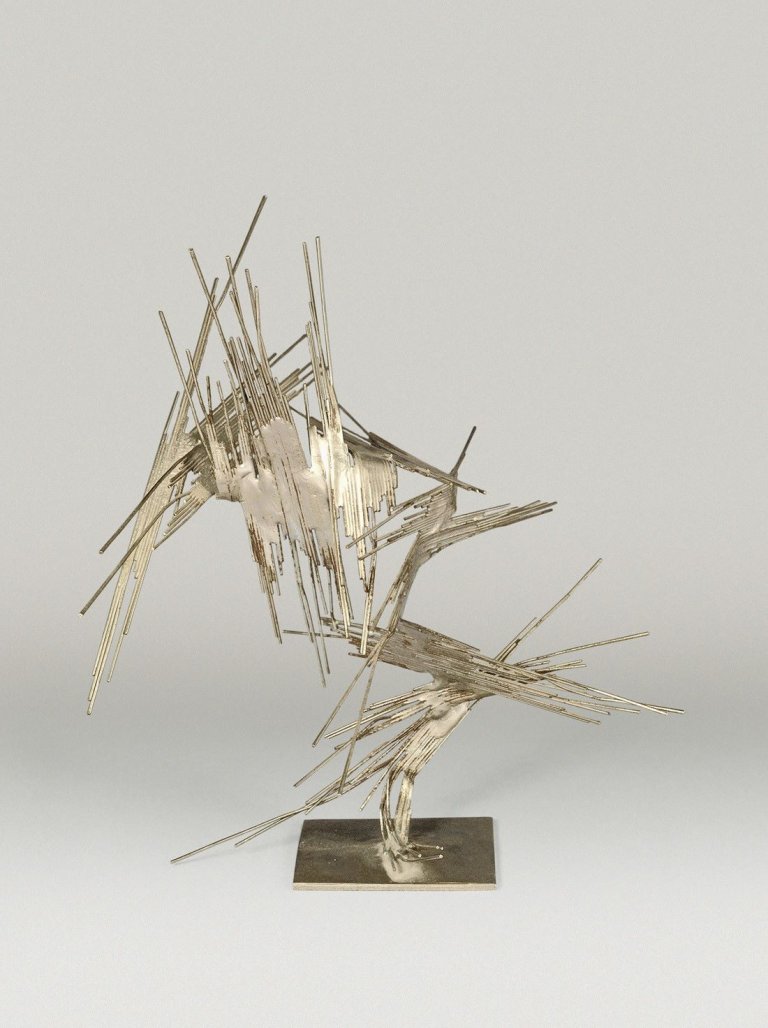 Auf diesem Bild ist das folgende Kunstwerk zu sehen: Norbert Kricke. Raumplastik. 1961.