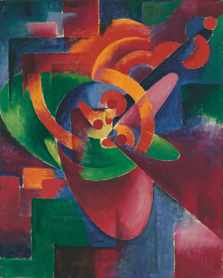 Auf diesem Bild ist das folgende Kunstwerk zu sehen: Johannes Molzahn. „Pulsender Stern“. 1919.