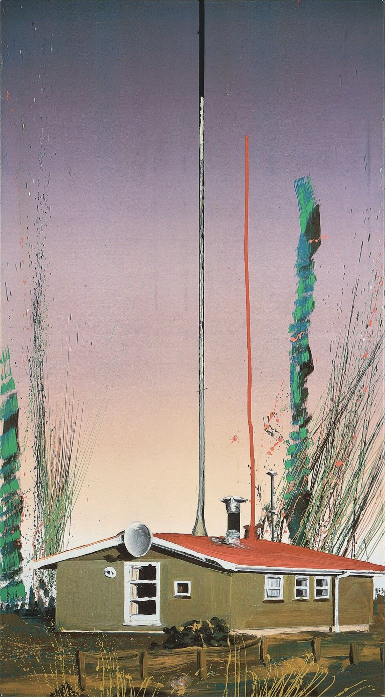 Auf diesem Bild ist das folgende Kunstwerk zu sehen: Dirk Skreber. Ohne Titel (Haus). 2002.