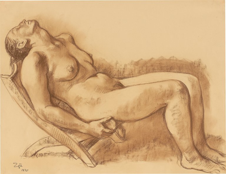 Auf diesem Bild ist das folgende Kunstwerk zu sehen: Francisco Zúñiga. „Mujer reposando en una silla“. 1975.