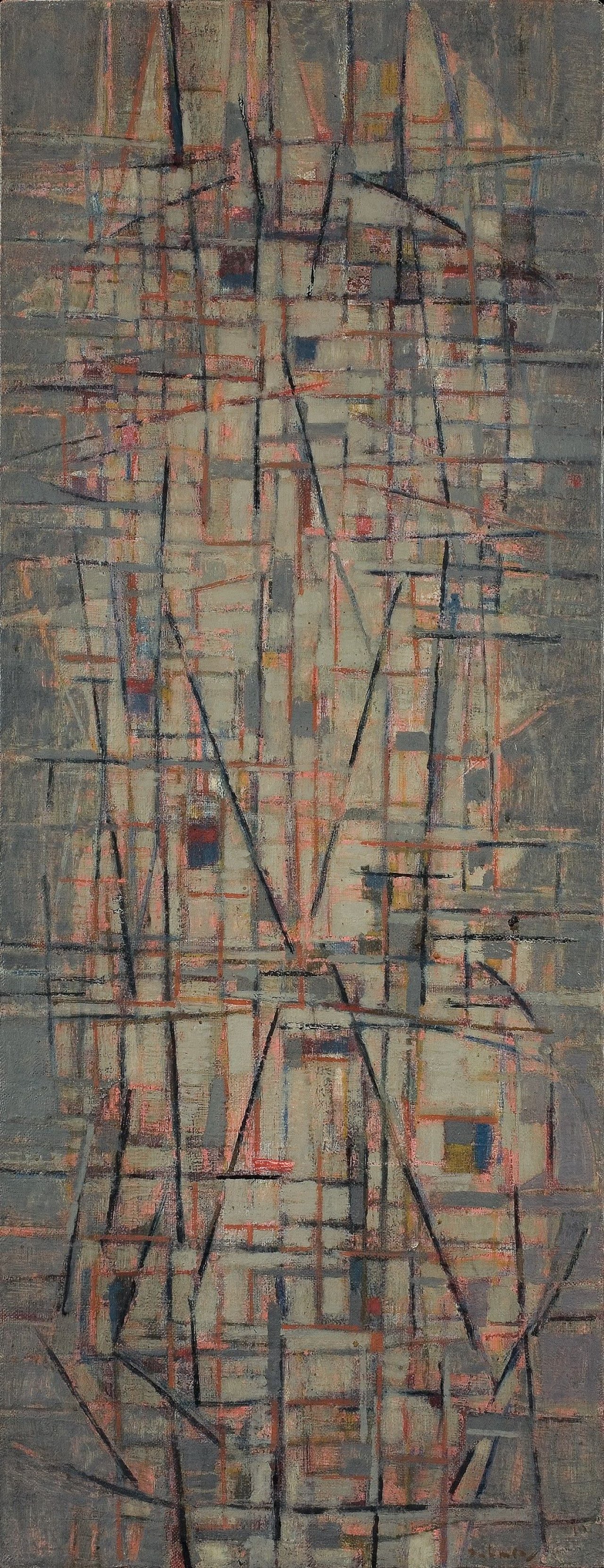 Auf diesem Bild ist das folgende Kunstwerk zu sehen: Karl Fred Dahmen. „Ohne Titel“. 1953.