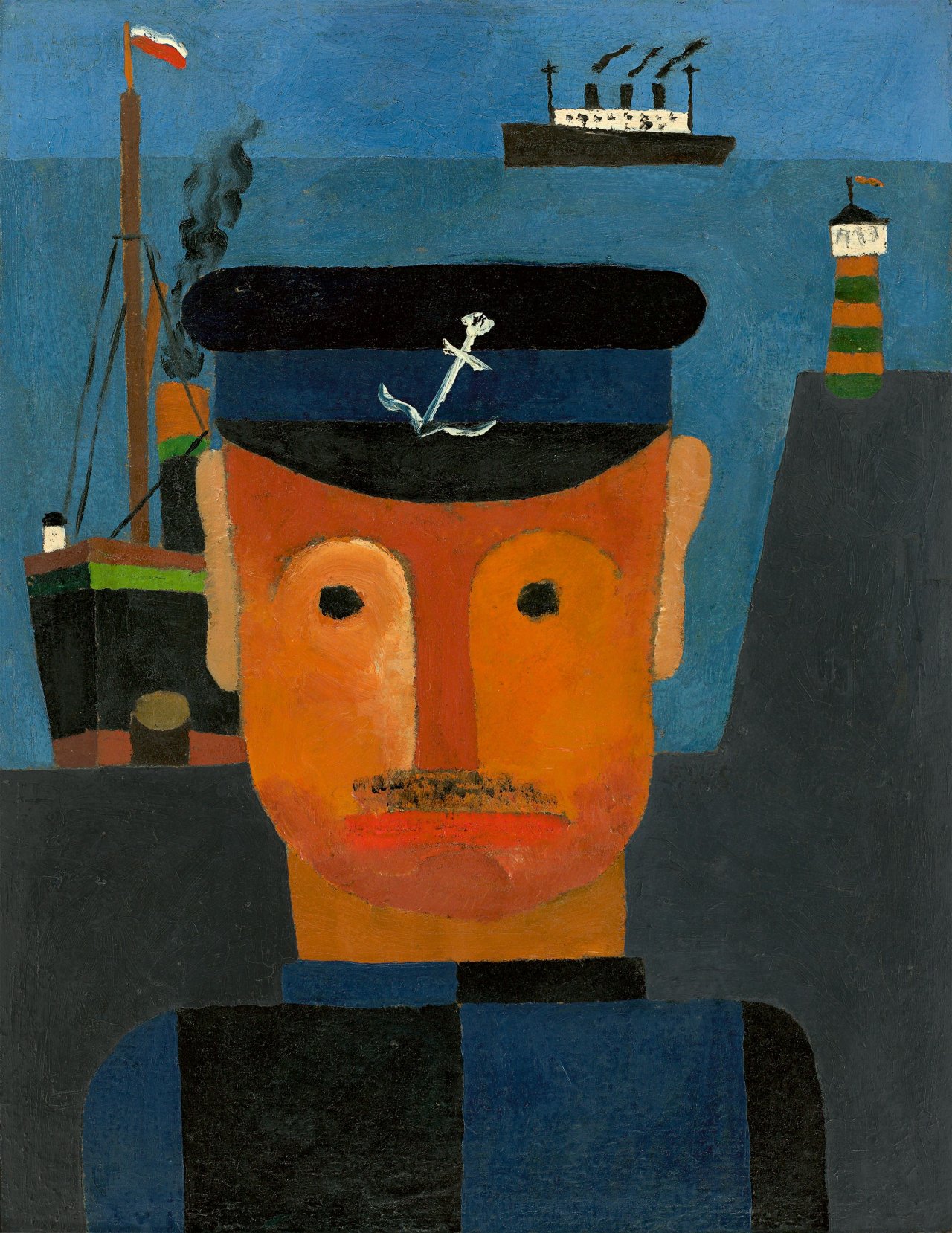 Auf diesem Bild ist das folgende Kunstwerk zu sehen: Franz Wilhelm Seiwert. „Seemann“. 1924.