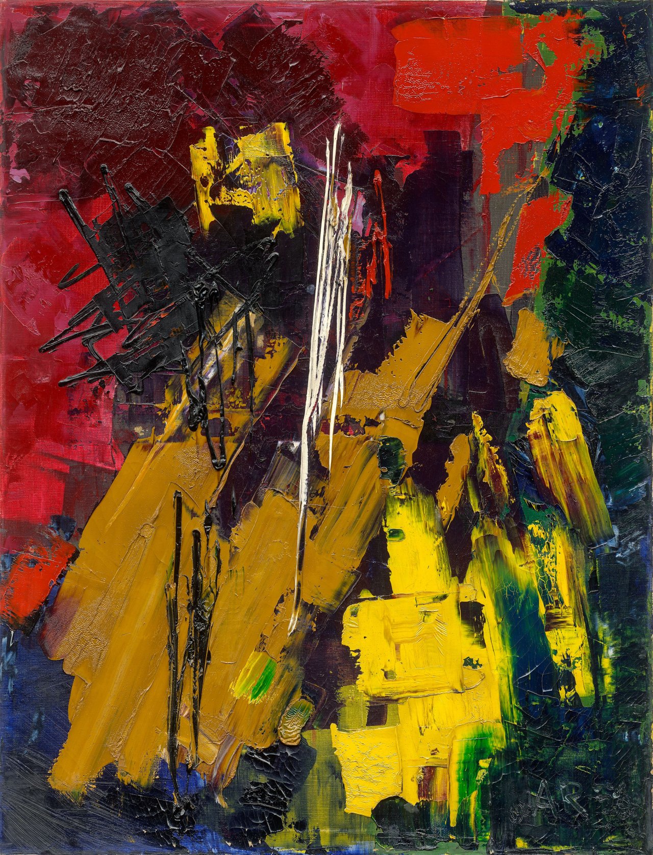 This picture shows the following artwork: Anton Räderscheidt. ”chez moi le jour se élève à minuit”. 1958.